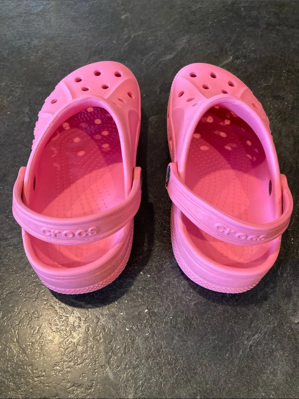 Girls Crocs pink sandals size 13